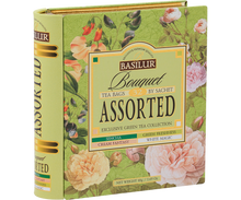 Load image into Gallery viewer, 70332 Basilur Tea Book (tea bags) - Bouquet Assorted - 4 types of Floral Green Teas