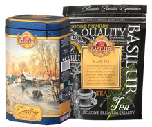 Load image into Gallery viewer, Basilur Christmas Gallery Tea Collection Metal Caddy 100g