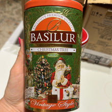 Load image into Gallery viewer, BASILUR Vintage Style Merry Christmas & Christmas Tree tin 100g