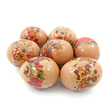 Load image into Gallery viewer, Khokhloma Flower Crowns, Easter Egg Shrinking Wraps (set of 7)