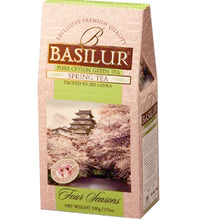 Load image into Gallery viewer, Basilur Four Seasons Spring Tea - Ceylon green tea with Cherry, Pomelo, Cornflower & Sakura 100g packet