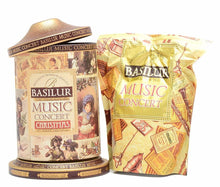 Load image into Gallery viewer, 70319 Basilur Winding Music Concert CHRISTMAS Gift Tin - Ceylon Black Tea, pineapple, ginger & orange