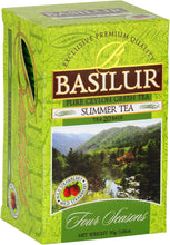 Load image into Gallery viewer, SUMMER TEA - green tea with wild strawberry, 10 or 20 tea bags