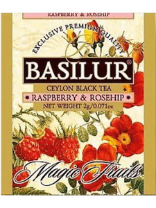 70331 Basilur TEA BOOK magic fruits assorted 32 FOIL ENVELOPED tea bags