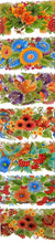 Load image into Gallery viewer, Bright Garden Easter Egg Shrinking Wraps (Stickers/Sleeves) Set of 7