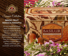 Load image into Gallery viewer, Premium black & green tea with fruit infusions x 20 tea bags in metal caddy