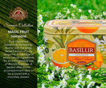 Load image into Gallery viewer, Premium black & green tea with fruit infusions x 20 tea bags in metal caddy