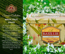 Load image into Gallery viewer, Premium black & green tea with fruit infusions x 20 tea bags in metal caddy