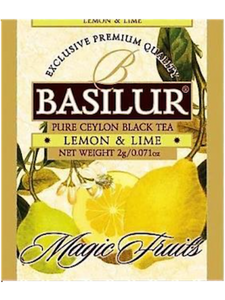 70331 Basilur TEA BOOK magic fruits assorted 32 FOIL ENVELOPED tea bags