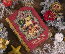 Load image into Gallery viewer, Basilur Tea Book Red Christmas Tea - Ceylon black tea, goji berry, vanilla, lemon, orange & almond