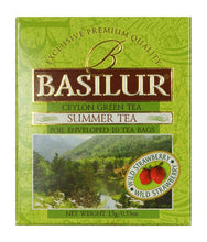 Load image into Gallery viewer, SUMMER TEA - green tea with wild strawberry, 10 or 20 tea bags