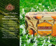Load image into Gallery viewer, Premium black & green tea with fruit infusions x 20 tea bags in metal caddy