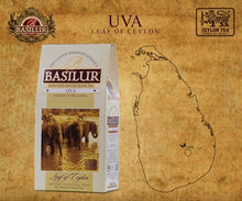 Load image into Gallery viewer, Black & Green Leaf Tea 100g in carton packet - UVA; DIMBULA; KANDY; NUWARA ELIYA, Radella Green