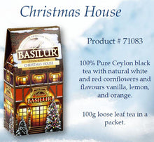 Load image into Gallery viewer, Basilur Christmas House tea - 100g (Black tea with vanilla, lemon, orange)