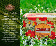 Load image into Gallery viewer, Premium black & green tea with fruit infusions x 20 tea bags in metal caddy