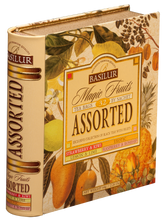 Load image into Gallery viewer, 70331 Basilur TEA BOOK magic fruits assorted 32 FOIL ENVELOPED tea bags