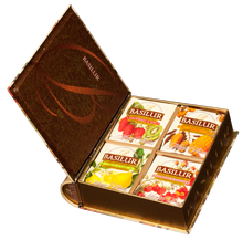 Load image into Gallery viewer, 70331 Basilur TEA BOOK magic fruits assorted 32 FOIL ENVELOPED tea bags
