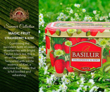 Load image into Gallery viewer, Premium black & green tea with fruit infusions x 20 tea bags in metal caddy