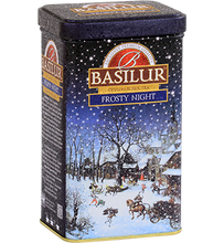 Load image into Gallery viewer, Basilur Frosty Night - Ceylon black tea, barberries, rosehip shell, corn flower, vanilla & almond