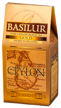 Load image into Gallery viewer, Basilur Island of Tea GOLD - Pure Ceylon Black Tea (OP1) 200g