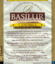 Load image into Gallery viewer, Basilur Herbal Tea Infusions - Pure Chamomile Flowers, caffeine free HoReCa 100 EN and 50 PTB Tea bags