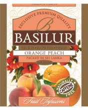Load image into Gallery viewer, Basilur - "Orange Peach" Fruit Infusions Collection - Natural Caffeine Free - 20 Sachets