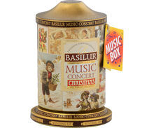 Load image into Gallery viewer, 70319 Basilur Winding Music Concert CHRISTMAS Gift Tin - Ceylon Black Tea, pineapple, ginger &amp; orange