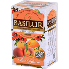 Load image into Gallery viewer, Basilur - "Orange Peach" Fruit Infusions Collection - Natural Caffeine Free - 20 Sachets