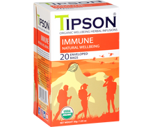 Load image into Gallery viewer, 80314 TIPSON Organic Immune Natural Wellbeing Caffeine Free 20 Tea Bags