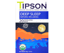 Load image into Gallery viewer, 80316 TIPSON Organic Deep Sleep Natural Wellbeing Caffeine Free 20 Tea Bags