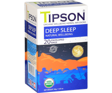 Load image into Gallery viewer, 80316 TIPSON Organic Deep Sleep Natural Wellbeing Caffeine Free 20 Tea Bags