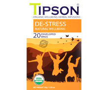 Load image into Gallery viewer, 80317 TIPSON Organic De-stress  Natural Wellbeing Caffeine Free 20 Tea Bags