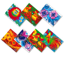 Load image into Gallery viewer, Vivid Roosters, Easter Egg Shrinking Wraps (Set of 7)