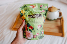 Load image into Gallery viewer, Basilur Four Seasons Spring Tea - Ceylon green tea with Cherry, Pomelo, Cornflower & Sakura 100g packet