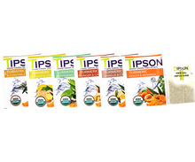 Load image into Gallery viewer, 80249 TIPSON Organic Wellness Turmeric ASSORTED Caffeine Free 60 Tea Bags