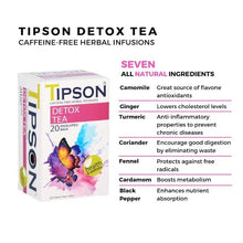 Load image into Gallery viewer, TIPSON Wellness tea 20 tea bags organic caffeine free