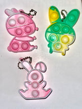Load image into Gallery viewer, Easter Rubber Pop Toys Keychain