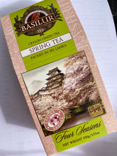 Load image into Gallery viewer, Basilur Four Seasons Spring Tea - Ceylon green tea with Cherry, Pomelo, Cornflower & Sakura 100g packet