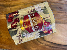 Load image into Gallery viewer, Basilur Magic Fruits - Sweet Cherry Black Loose Tea in Metal tin 100g and tea bags (25/100)