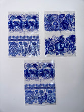 Load image into Gallery viewer, Gzhel Lace Easter Egg Shrinking Wraps (Set of 6)