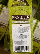 Load image into Gallery viewer, Basilur Four Seasons - Summer Tea - Sencha green tea with wild strawberries, papaya & cornflower 100g packet