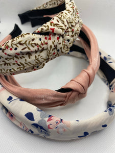 Knot Decor Floral Pattern Hair Hoop Headband