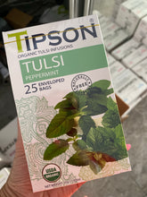 Load image into Gallery viewer, TIPSON Organic TULSI Herbal Tea assorted Caffeine Free 25 Tea Bags
