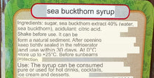 Load image into Gallery viewer, Emela Syrup Seabuckthorn Rosehip 200ml