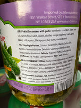 Load image into Gallery viewer, Pickled crunchy cucumbers 900g with garlic dill
