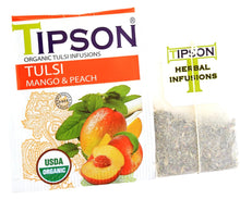 Load image into Gallery viewer, TIPSON Organic TULSI Herbal Tea assorted Caffeine Free 25 Tea Bags