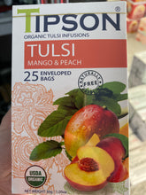 Load image into Gallery viewer, TIPSON Organic TULSI Herbal Tea assorted Caffeine Free 25 Tea Bags