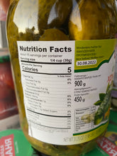 Load image into Gallery viewer, Pickled crunchy cucumbers 900g with garlic dill
