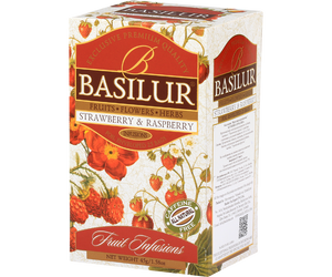 71406 Basilur Fruit Infusion Strawberry & Raspberry Caffeine Free 25 tea bags