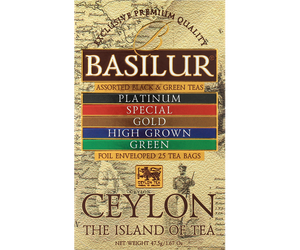 71660 Basilur Island of Tea Pure Ceylon Tea 25 tea bags assorted